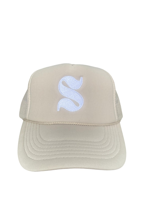 Beige Trucker Hat (Foam)